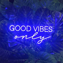 Good Vibes Only Neon Signs Wedding Scene LED Lights Party Bedroom Room Shop Bar Romantic Usb Art Wall Decoration Christmas Gifts