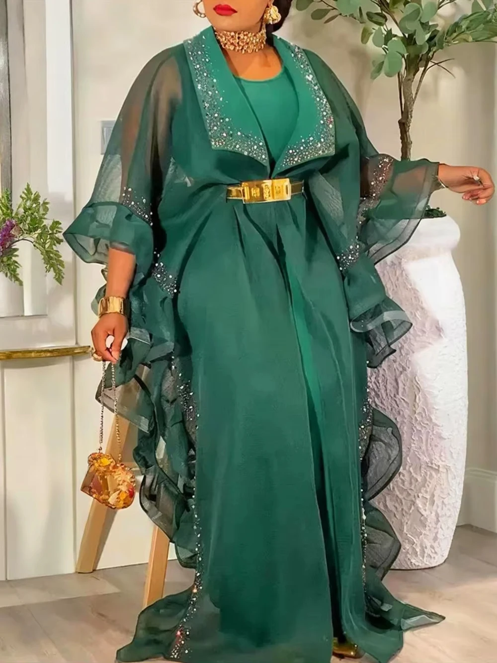 robes-africaines-2026-pour-femmes-grandes-tailles-ensemble-2-pieces-boubou-vetements-africains-de-luxe-robe-longue-dashiki-ornee-de-cristaux-robes-de-soiree