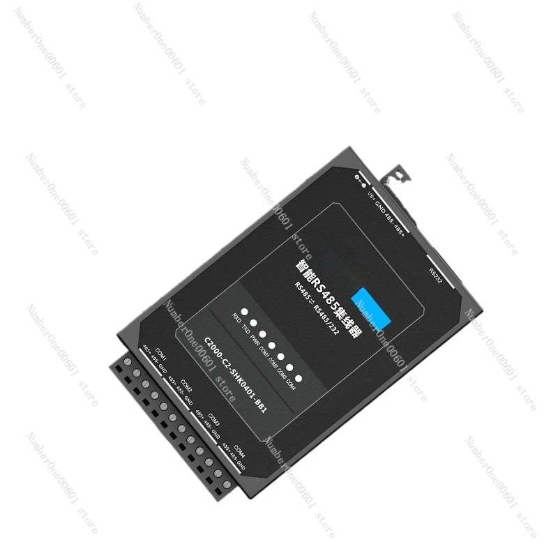 4-port RS485/232 Hub, 1-split 4-channel Distributor, HUB Signal Serial Port Amplifier, Multi Split Splitter