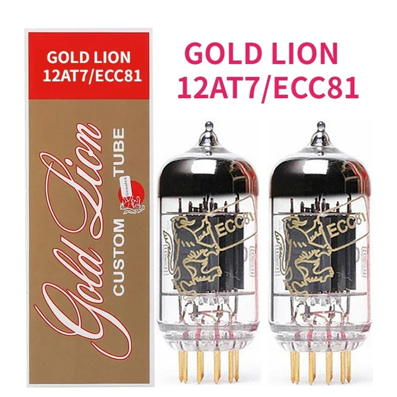 ECC81 GOLD LION Замена вакуумной трубки 12AT7 B739 12at7 B739 6201 Вакуумная трубка Заводское тестирование Прецизионный ламповый усилитель DIY