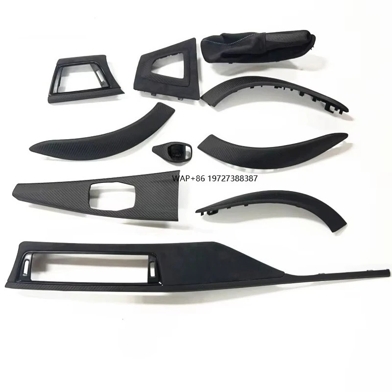 

M Style 10pcs Carbon Fiber Dashboard Decorative Interior Trim Kit Set for F20 F22 F30 F32 F34 F80 E70 E82 E90