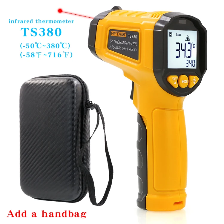 TS380 Infrarot berührungsloses HYTAIS-Thermometer, tragbares industrielles hochpräzises elektronisches Temperaturmessgerät TS600