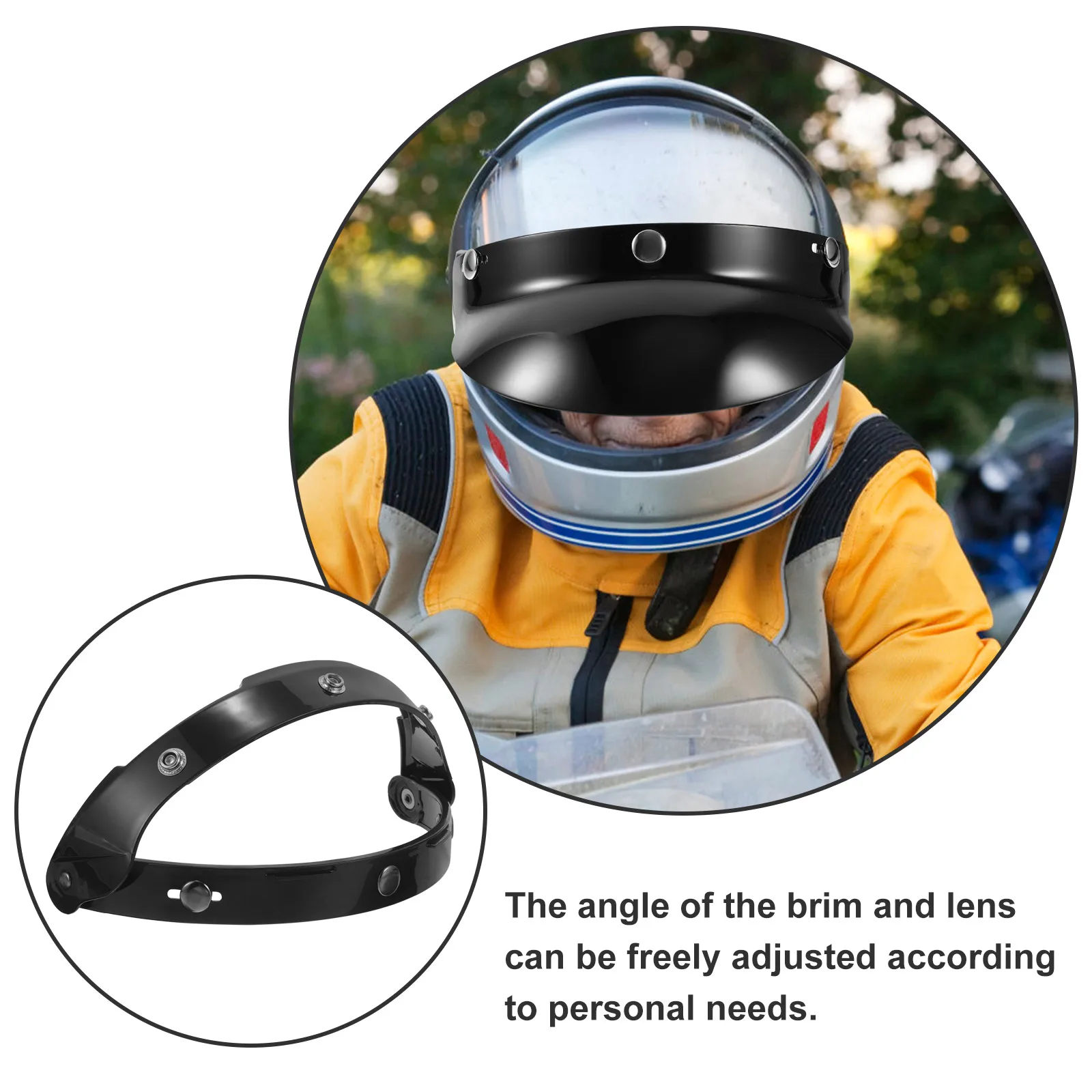 

Motorcycle Visor Fastener Lightweight Durable Bracket Black Adjustable Angle Lens Holder Cycling Accessories Fixing Tool
