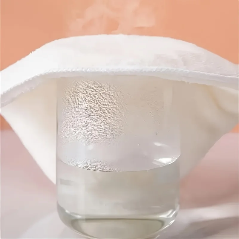 Reusable Hot and Cold Compress Face Towel Masks - Moisturizing Facial Steamer for Hot and Cold Skin Care, Soft, Gentle view 3