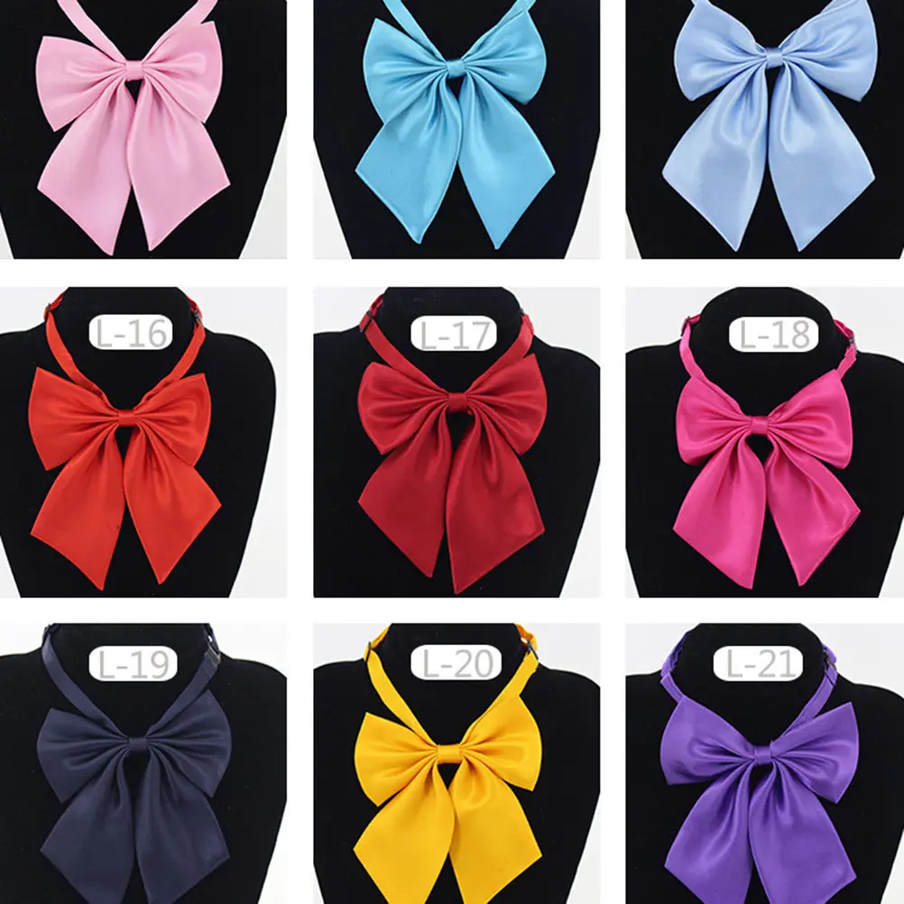 2Pcs Bow Tie Graduation Buckle Adjustable Navy Polyester Student Suit Accessories Perfect Gift Unisex