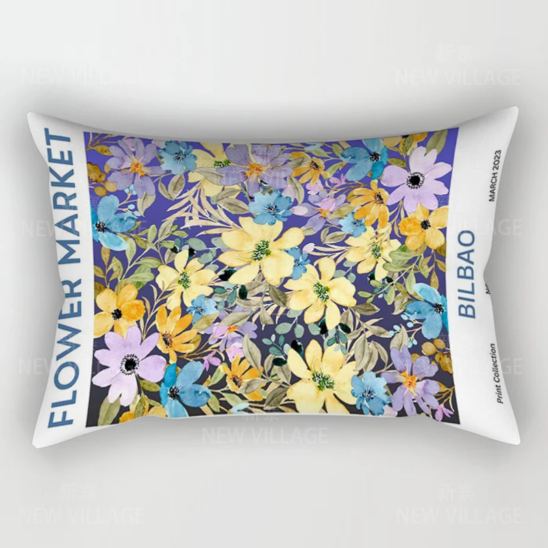 Home autumn decoration Morandi flowers pillow cushion cover Home decorations throw pillow covers 30*50 pillowcase 30x50 40x60