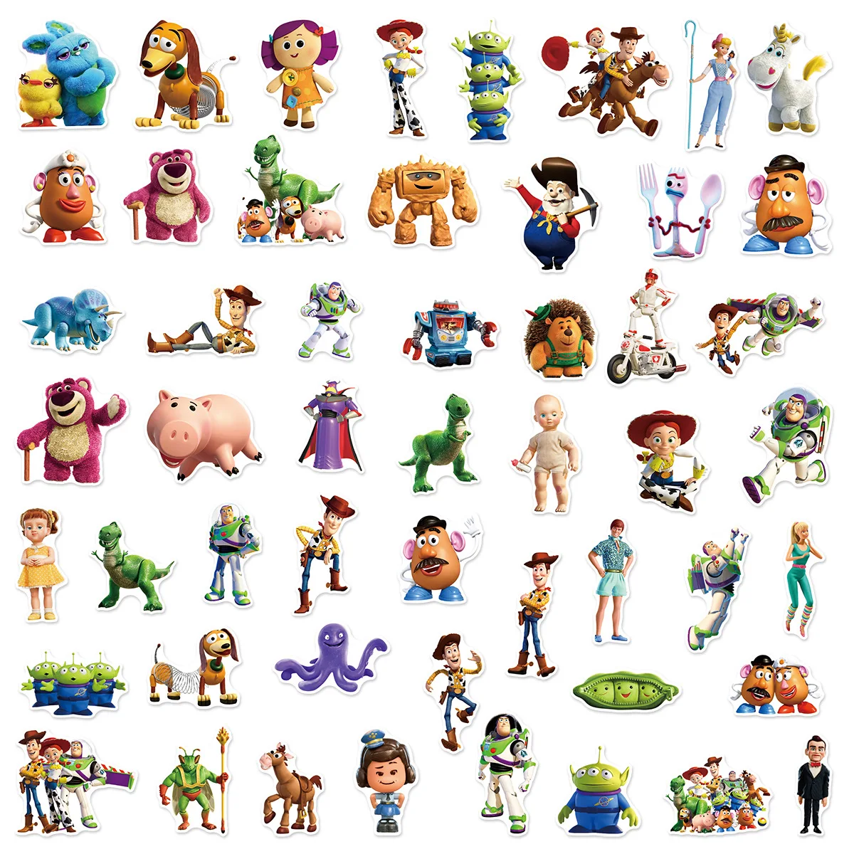 10/50PCS Toy Story‌ Series Disney Movie Graffiti Stickers Buzz Lightyear Woody Cartoon Decal DIY Luggage Phone Guitar Kid Toys