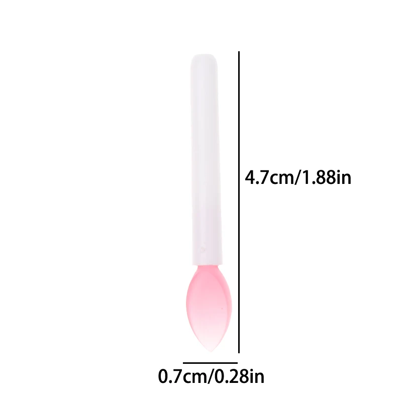 5 Pcs Crystal Silicone Lip Brush Soft Professional Lip Mask Balm Vaseline Smudge Lipstick Eyeshadow Applicator