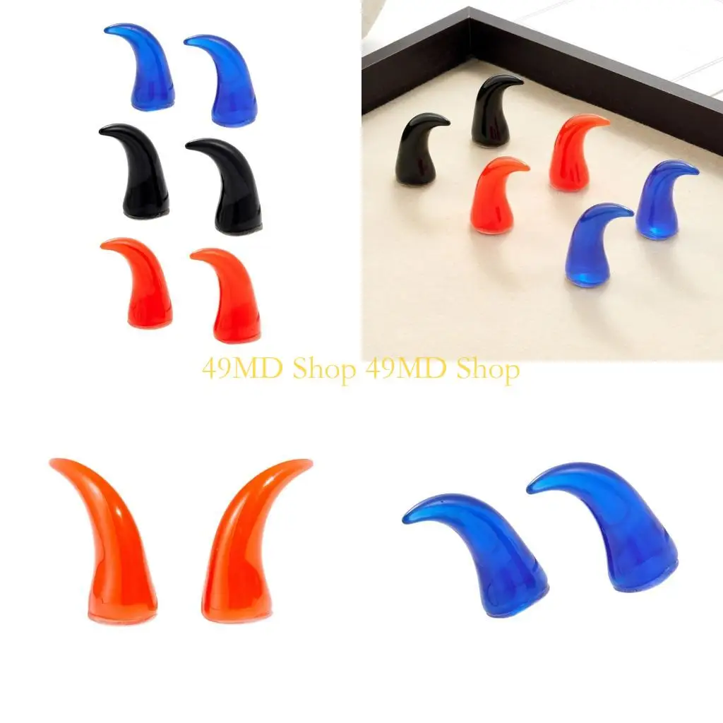 

49MD Resins Devil Horns Head Accessory Rounded Children's Devil Horns Headpiece For Holidays Birthdays Celebrations