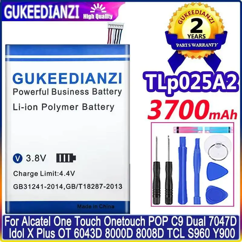 Аккумулятор Tlp025a2 3700 мАч для Alcatel One Touch Onetouch Pop C9 Dual 7047D Idol X Plus OT 6043D 8000D 8008D Tcl S960 Y900