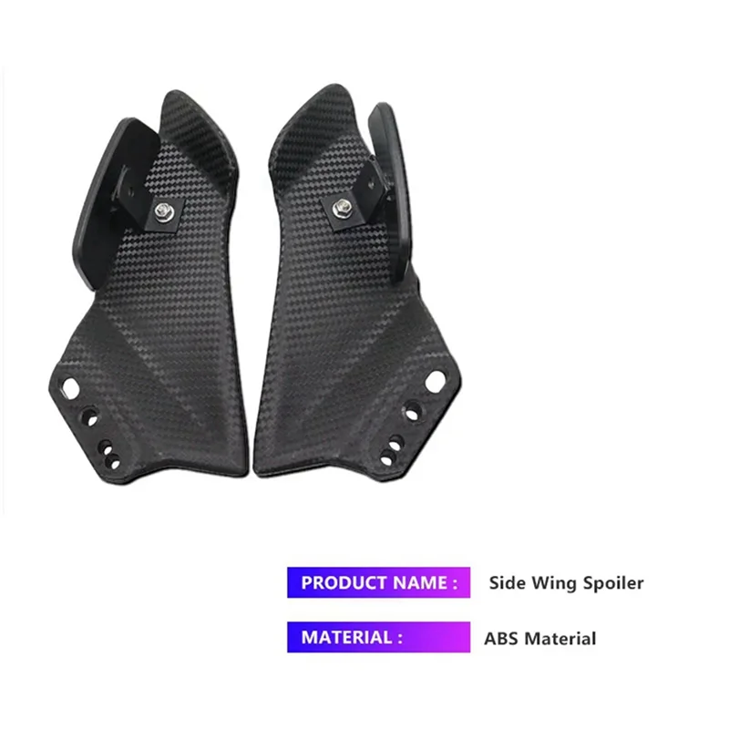 

2X Universal Motorcycle Adjustable Flank Spoiler Fairing With Mirrors For Honda CBR650R YZF R1 YZF R6 T-MAX530-A93R