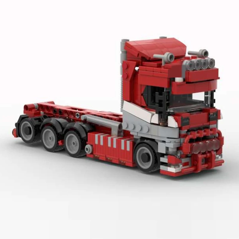 City Car Model MOC Building Bricks R650 Hook Lift Garbage Truck Modular Technology Children Holiday Gifts Assemble Toys Suit