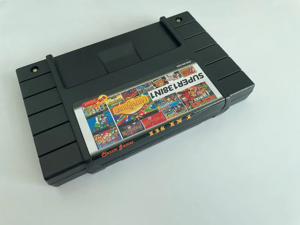 Battery Saved SNES Multi Games With Best 138 in 1 For Super SNES