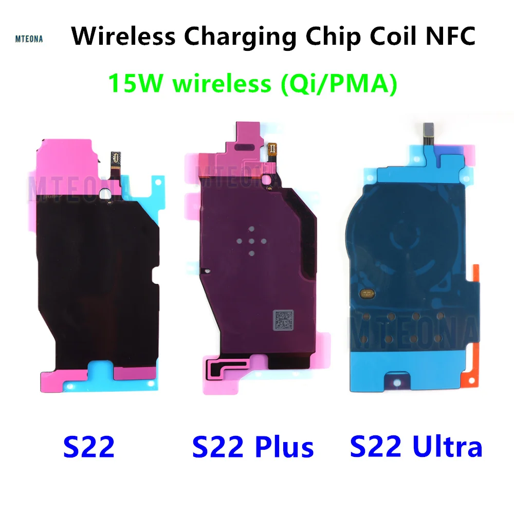 Wireless Charging Chip Coil NFC Flex Cable For Samsung Galaxy S22 Plus Ultra S22+ S901 S906 S908 S908E