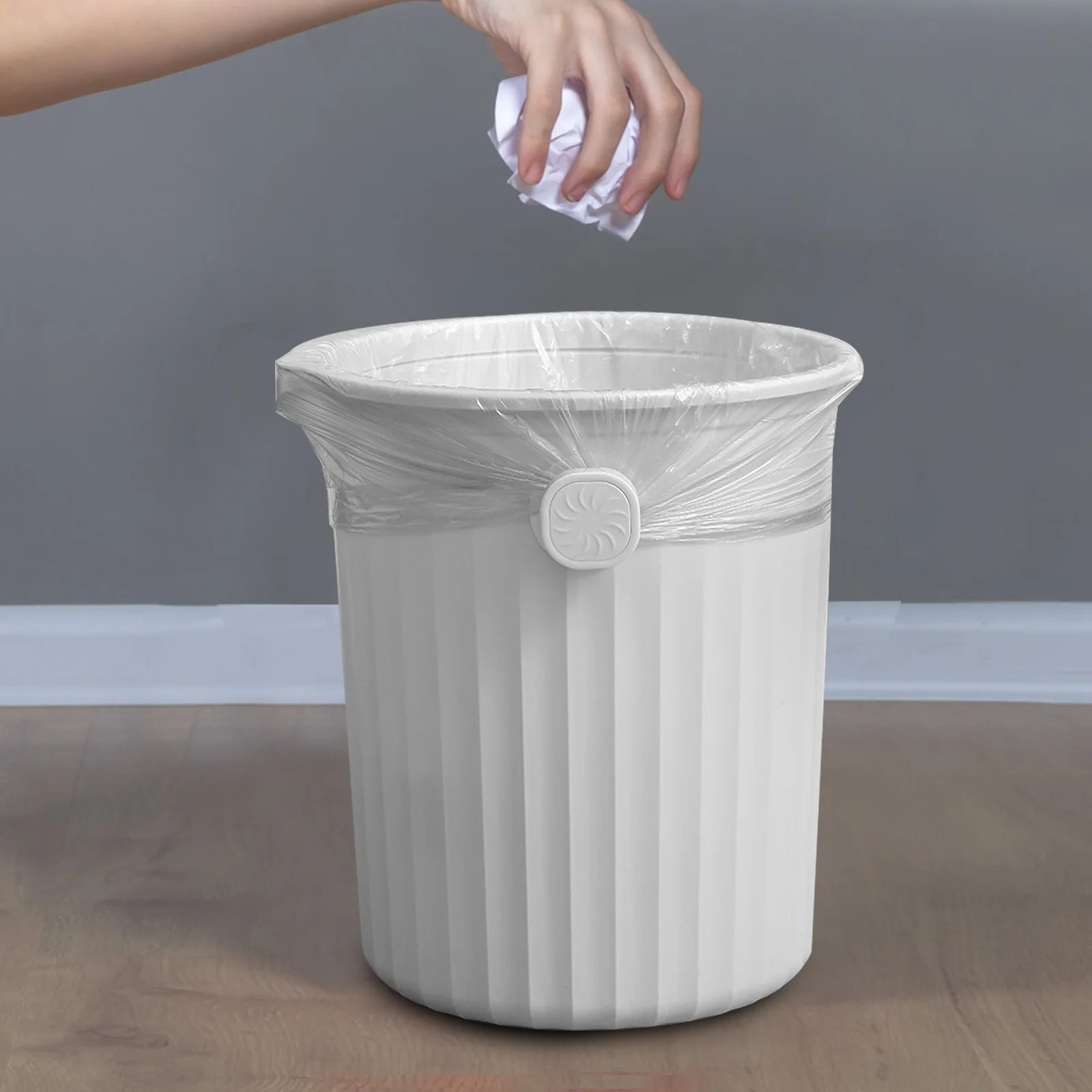 

2 Pcs Garbage Clip Trash Can Clips Rubbish Bin Liners Waste Basket Plastic Holder