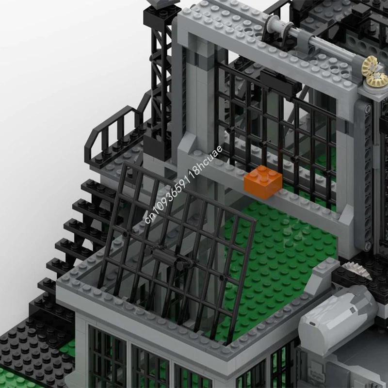 637PCS MOC JurassicS World_Raptors Cage_PF Modular Model Building Blocks Stacking Bricks Creative Educational Toys Kid Gift Diy