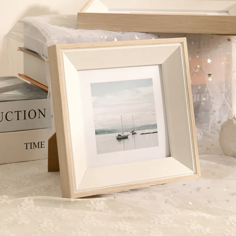 Blank Wooden Photo Frame Stand 7 8 10 12 Inch A4 Art Print Mounting Frame Desktop Tabletop Home Decor Wall Hanging Picture Frame