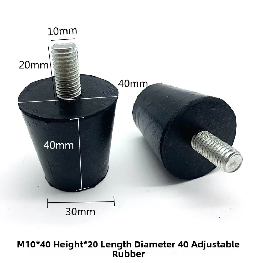 4 Piece For M10 Adjustable Leg Pads with 2 Inch Lift Capability Rubber Support for Comfortable Seating Position