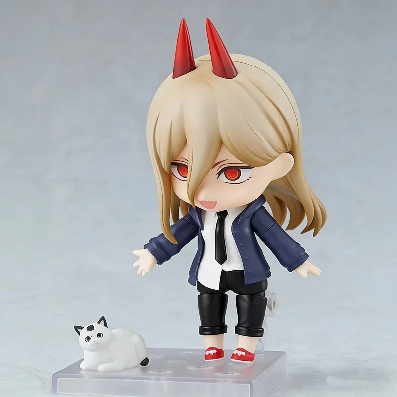 10 cm Chainsaw Man Power Q Versie Nendoroid Action Figure Verwisselbare Gezicht Anime Figuur PVC Model Speelgoed Met Stand Decor gift