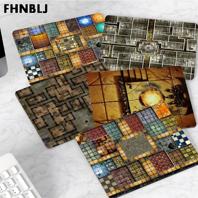 

HeroQuest With Stitched Small Desktop Desk Mat Kawaii Gaming Accessories Students Writing Pad Padmouse Desk Play Mats