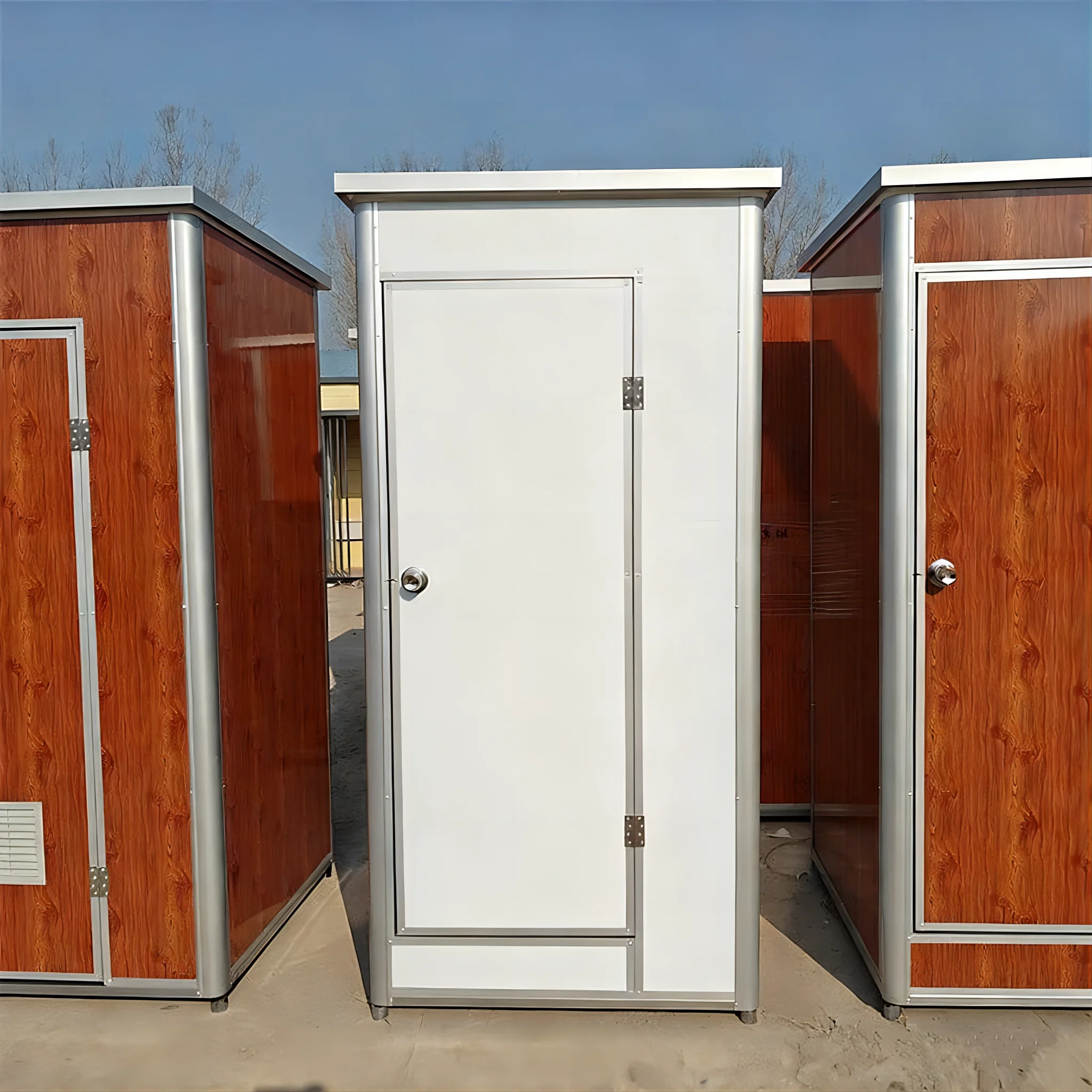 

Modern Shower Cabin Outdoor Restroom Block Prefab Shower Portable Shower Room for Construction Sitepromote sales