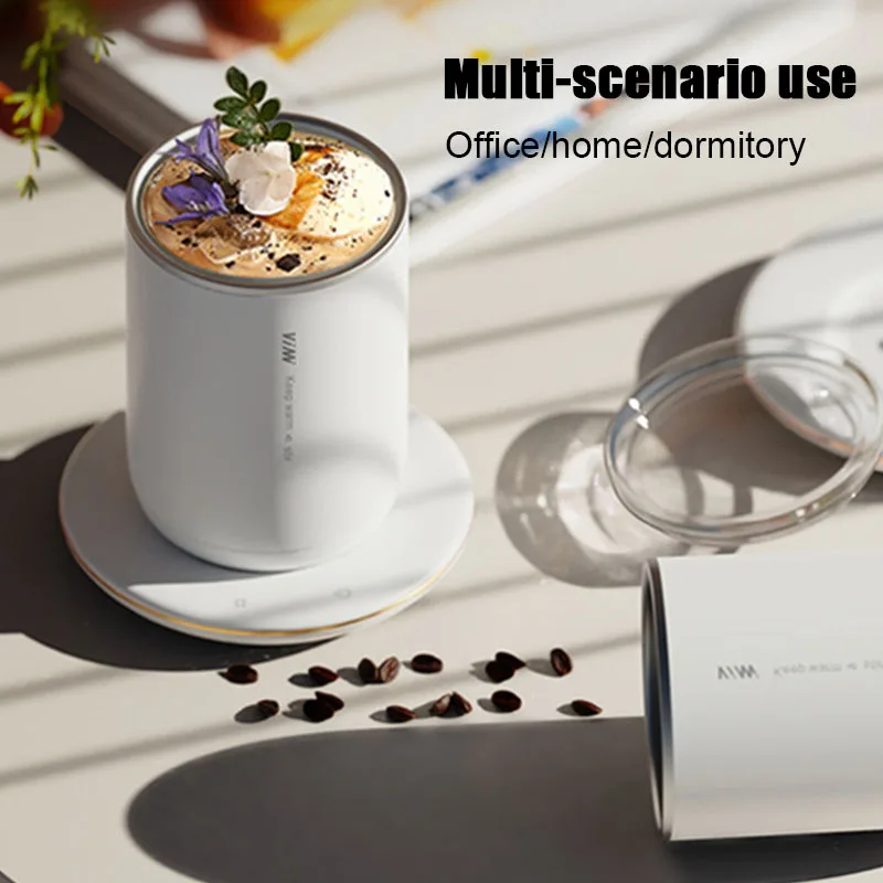 USB Automatic Self Stirring Magnetic Mug Multifunction Cup Warmer Stainless Steel Coffee Mixing Cup Smart Mixer Water Bottle