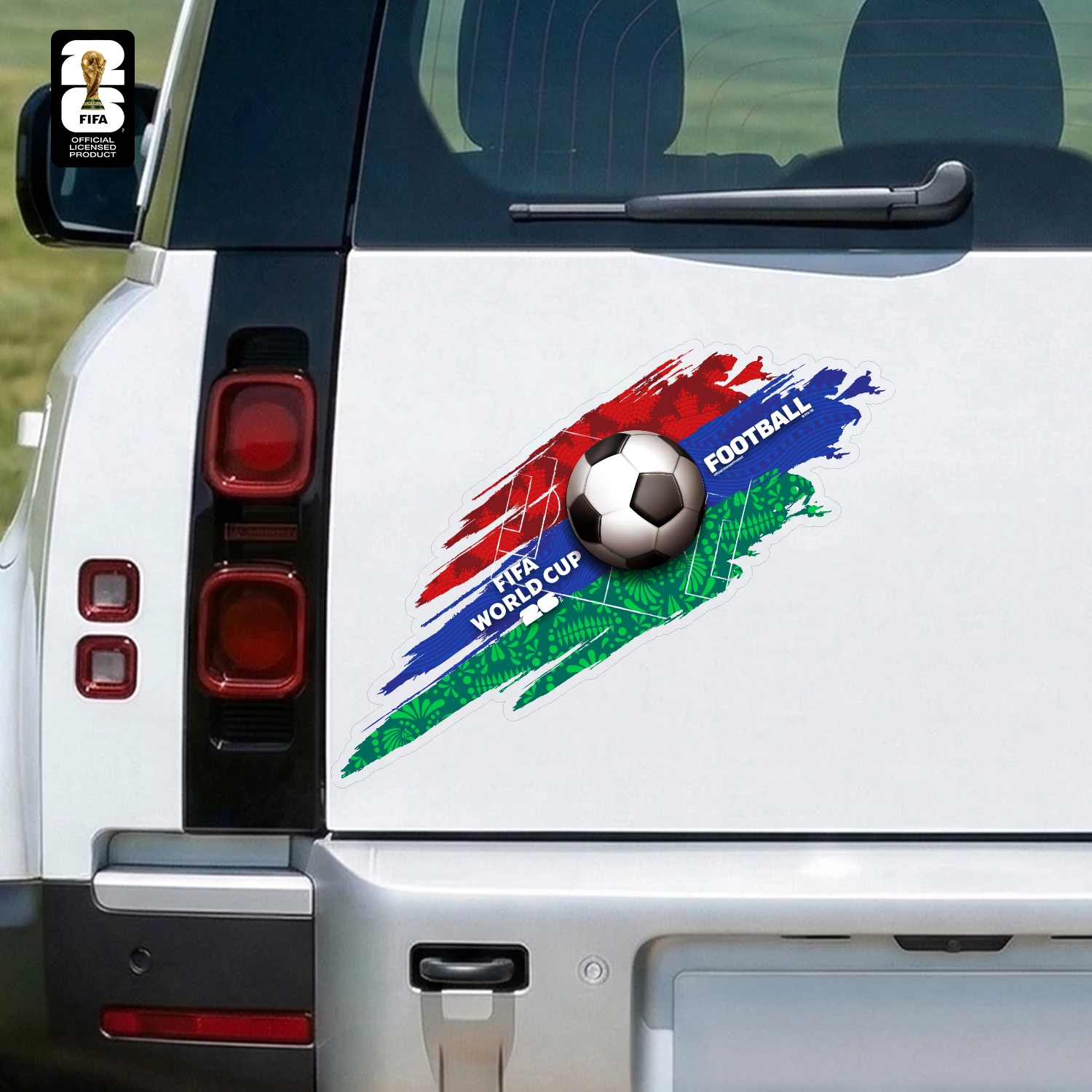 FIFA World Cup 2026 Car Decal Official World Cup Car Sticker with Trophy, Host City & Mascot Design - Waterproof Sticker for Car view 4