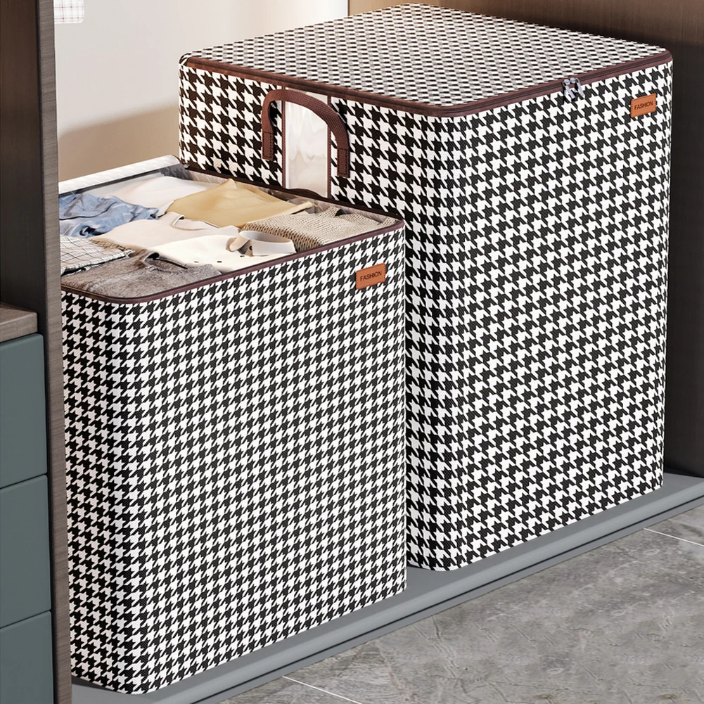 100/140/180L صندوق تخزين ملابس محمول سعة كبيرة قابلة للطي نافذة واضحة الغبار لآراميل الفراش/البطانيات/الوسائد