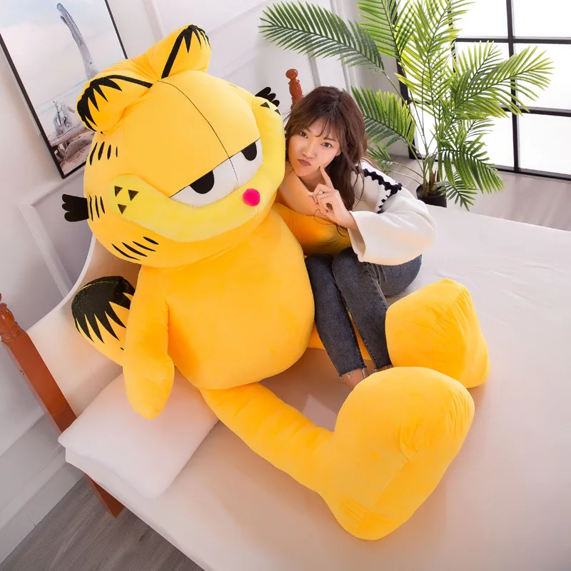 Classic Garfield Kitten Plush Toy Doll Cartoon Sleeping Pillow for Kids Birthday and Christmas Gift Soft Cuddly Stuffed Animal