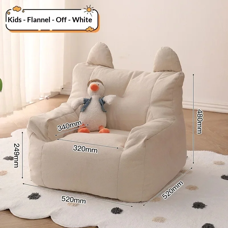 Reading Couch Soft and Comfortable Kids Bean Bag Leisure Sofa Chair Furniture Single Soft Kids Sofa Chair Plush for Boys & Girls