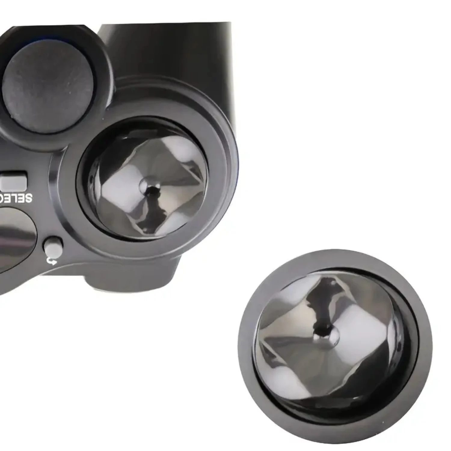 Controlador de juego inalámbrico altamente sensible con doble vibración, personalizable con 4 botones para Windows PC, Steam, PS3, y Andr