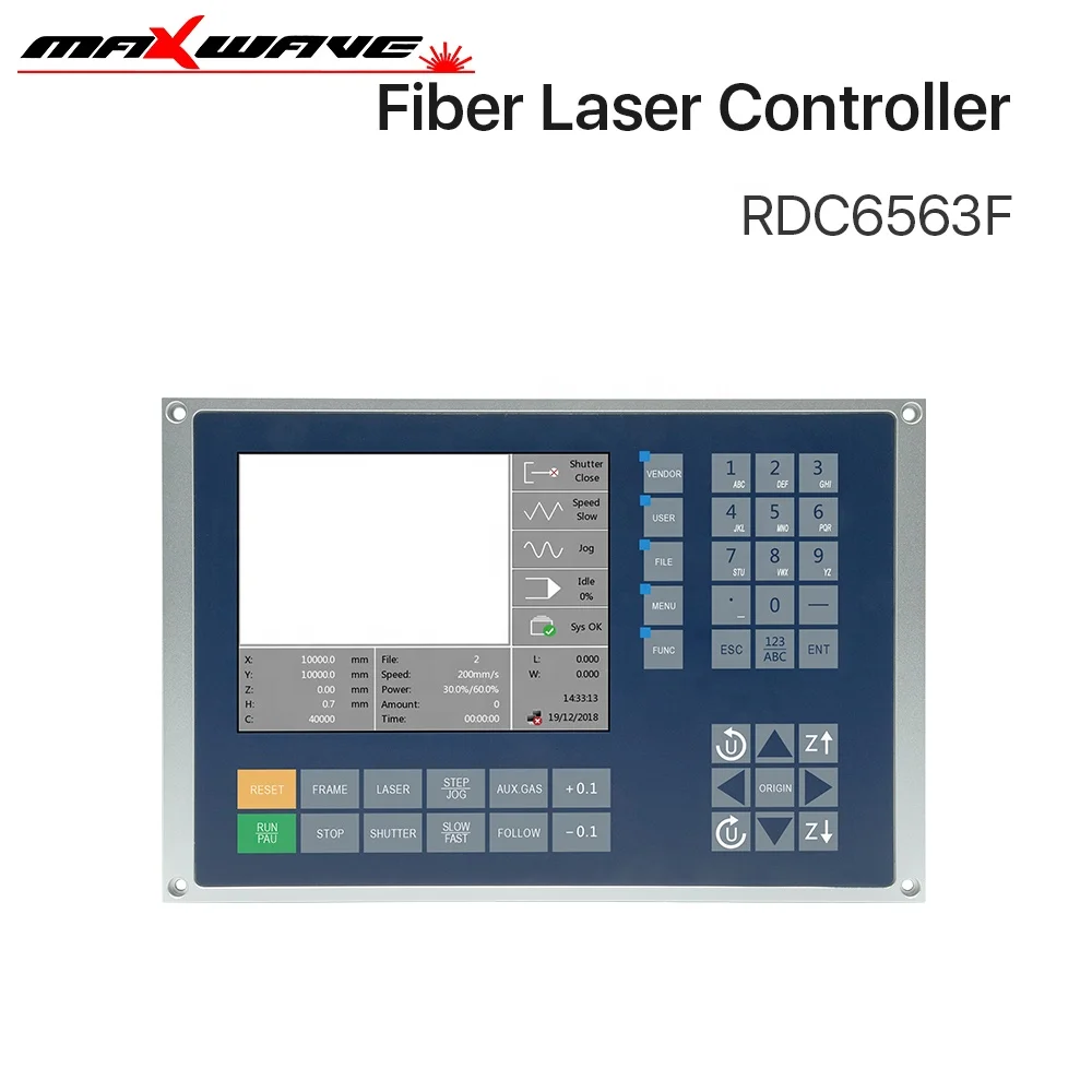 Máquina de corte por láser de fibra, sistema de Control, tablero de Panel de Control Original Ruida RDC6563F BM138