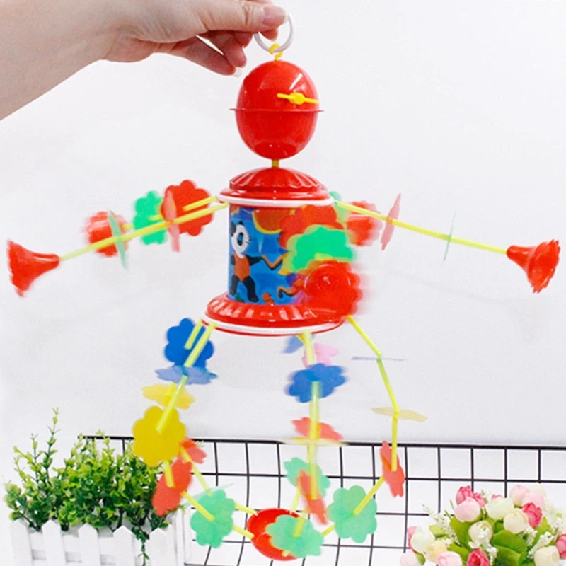 

Hanging Mobile Rattle Bell Baby Toy for Crib Stroller with Sounding Bell Cartoon Clockwork Wind Chime for Baby 3/6/9m+ P31B