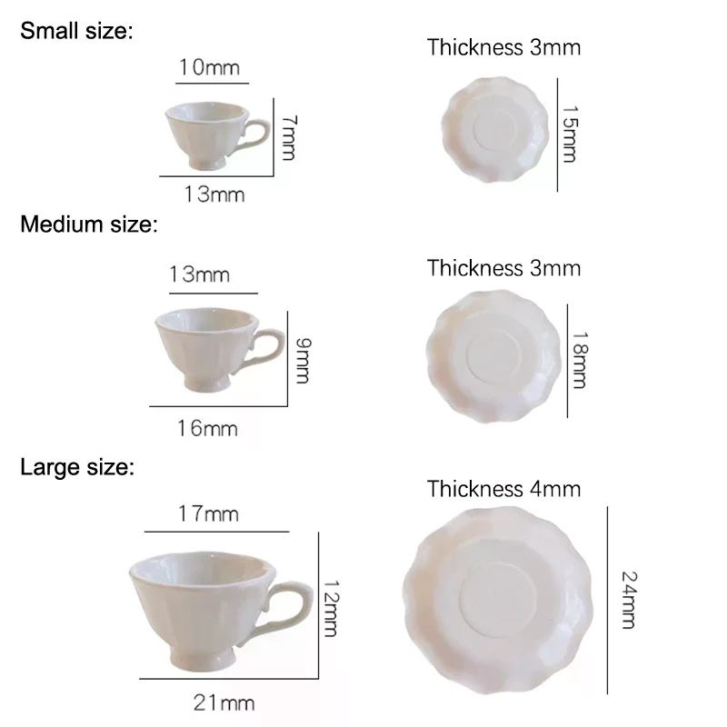 1 Uds. Casa de muñecas en miniatura, taza de café Retro francesa, modelo de placa, muebles de cocina, accesorios para decoración de casa de muñecas, juguetes para juego de imitación