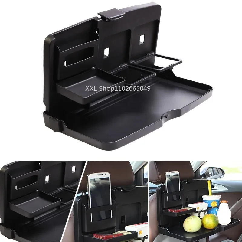 Car Travel Table Seat Storage Computer Holder Car Back Dining Table Multifunctional Children's Tray Auto Interior Accessories