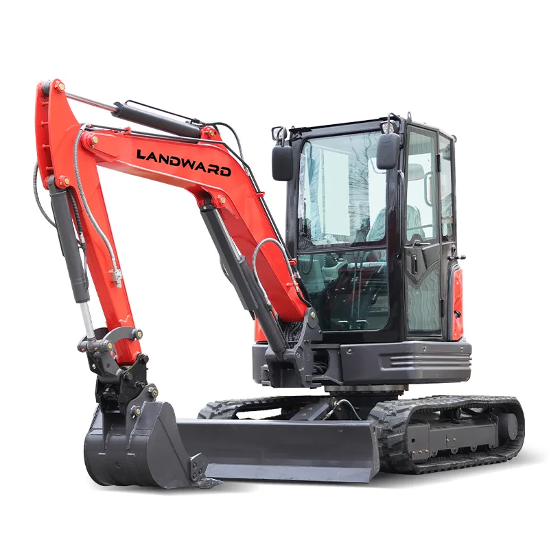 LANDWARD Factory Customized Mini Excavator 2.5 Tons Euro 5 Crawler Mini Digger Compact Home Farm 1 Ton Mini Excavator Trencher