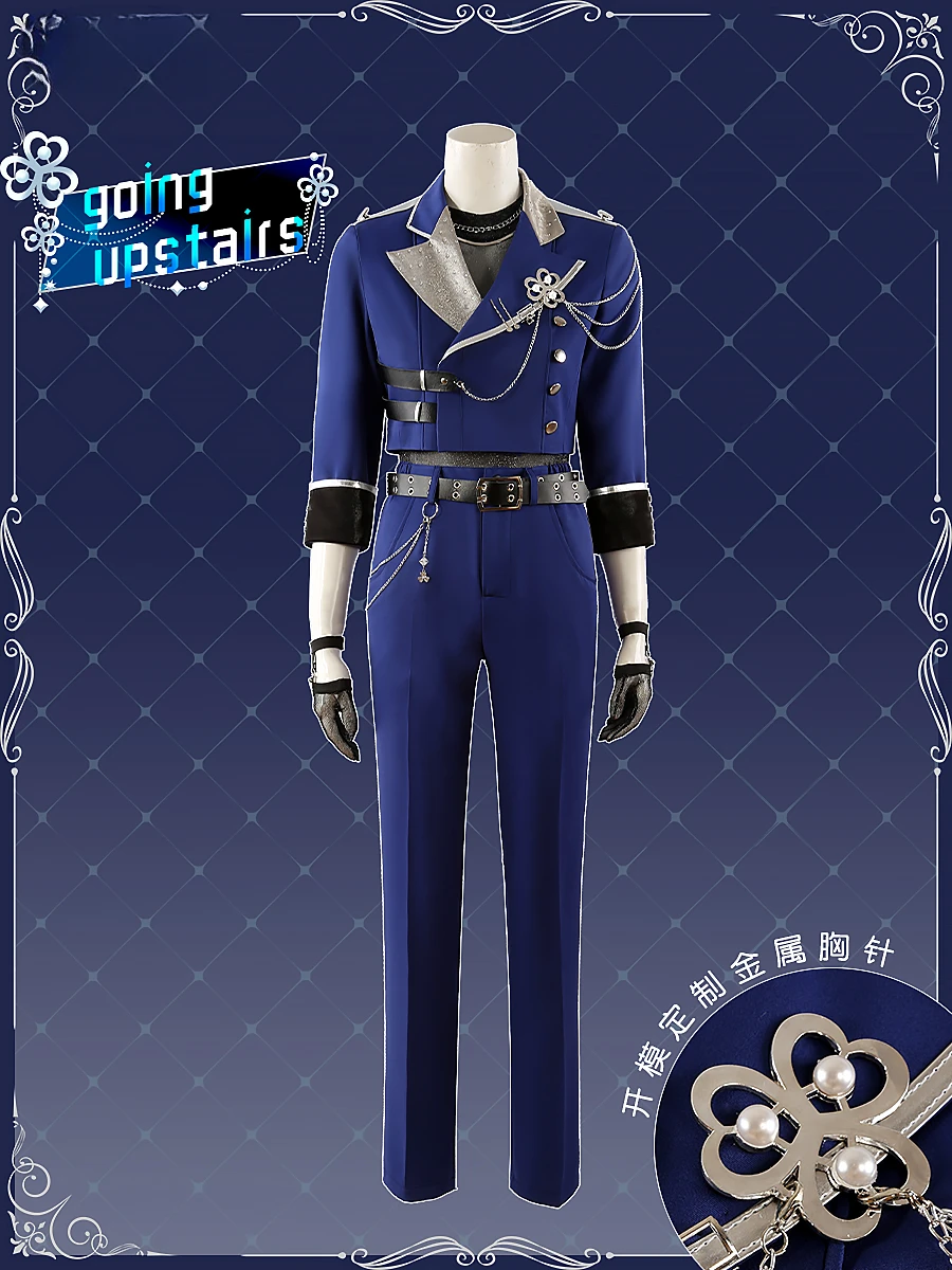 [Customized] Project Sekai Kaito Cosplay Costume PJSK Parkle of Smarts Kaito Going Upstairs Outfits Women Men Clothes