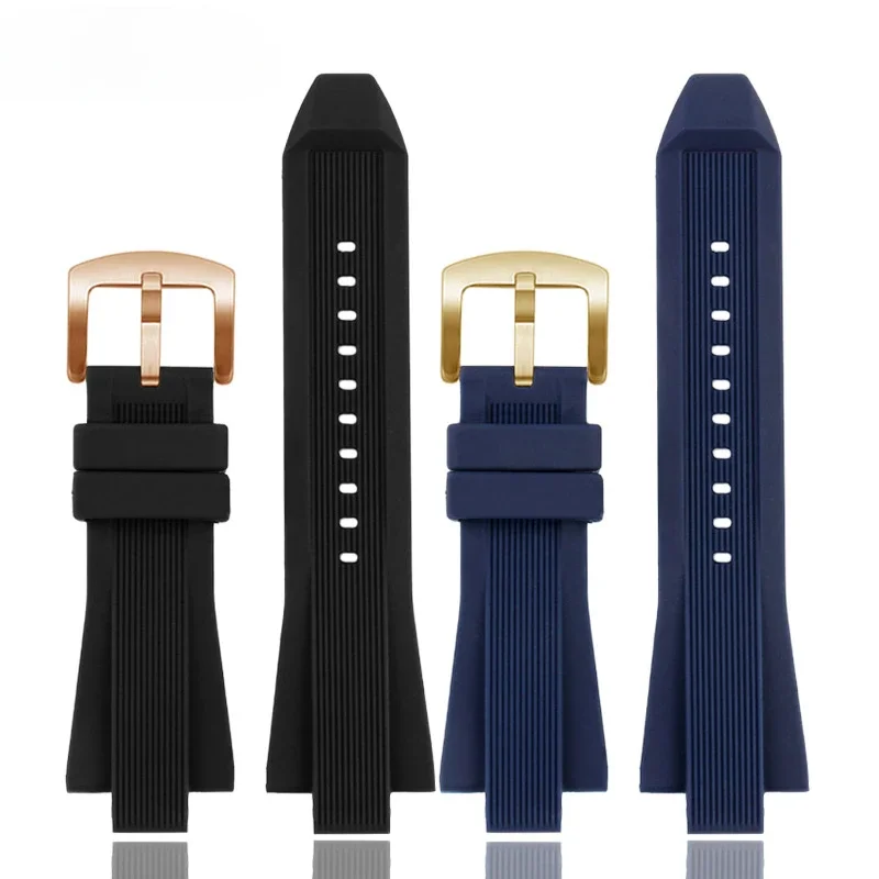 For Michael Kors Mk8184 8729 8152 8295 13mm Solid Steel Needle Buckle Women Soft Comfortable Safety Striped Silicone Watch Strap