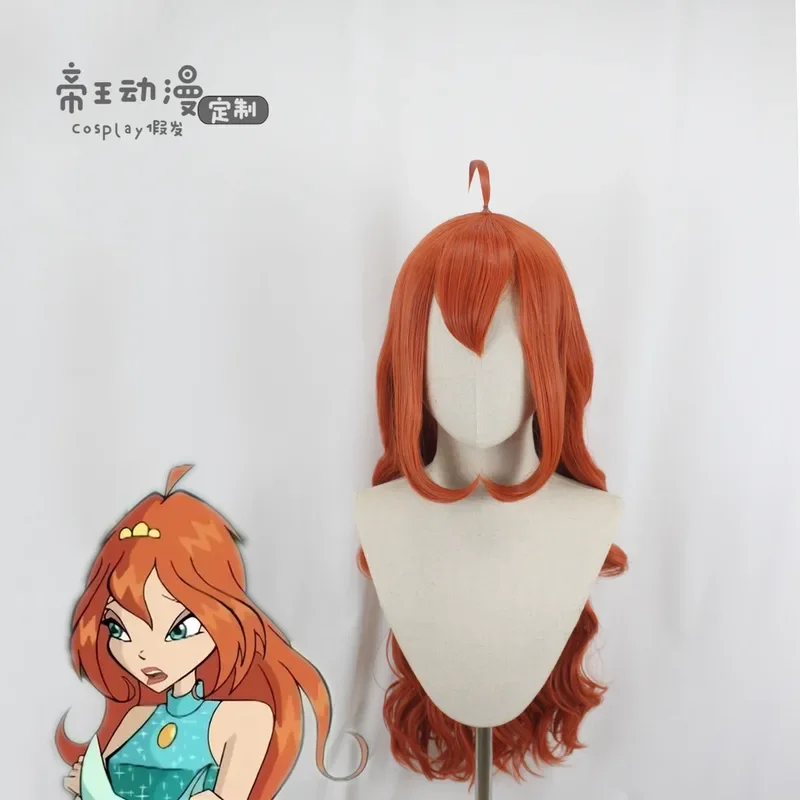 WinxClub Bloom Cosplay Customized Wave Curly False Hair