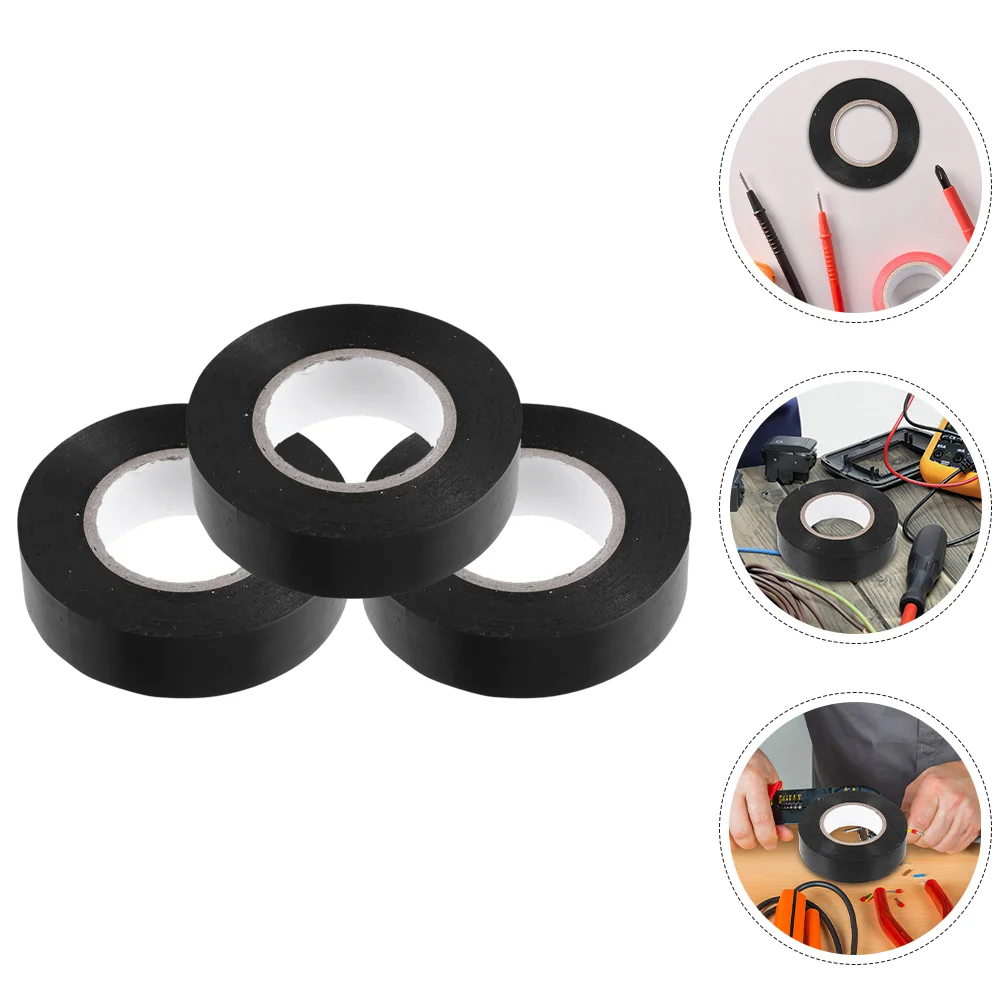 3 Rolls Electrical Tape Liquid Flashing Parcel Gaffers Car