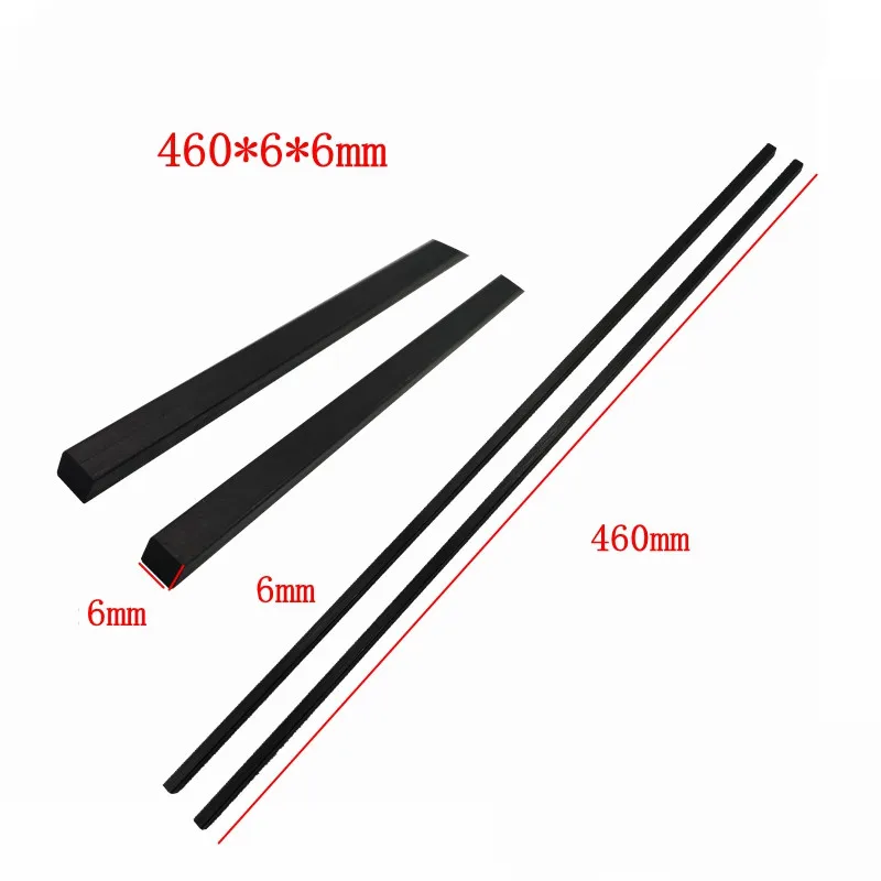2 Stück 460mm Carbonfaser E-Gitarrenhals-Versteifer Truss Rod Einstellhebel Musikinstrument Zubehörteile – Detail 7