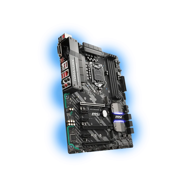 MSI Z370 TOMAHAWK LGA 1151 Intel Z370 HDMI ATX Intel Motherboard view 4