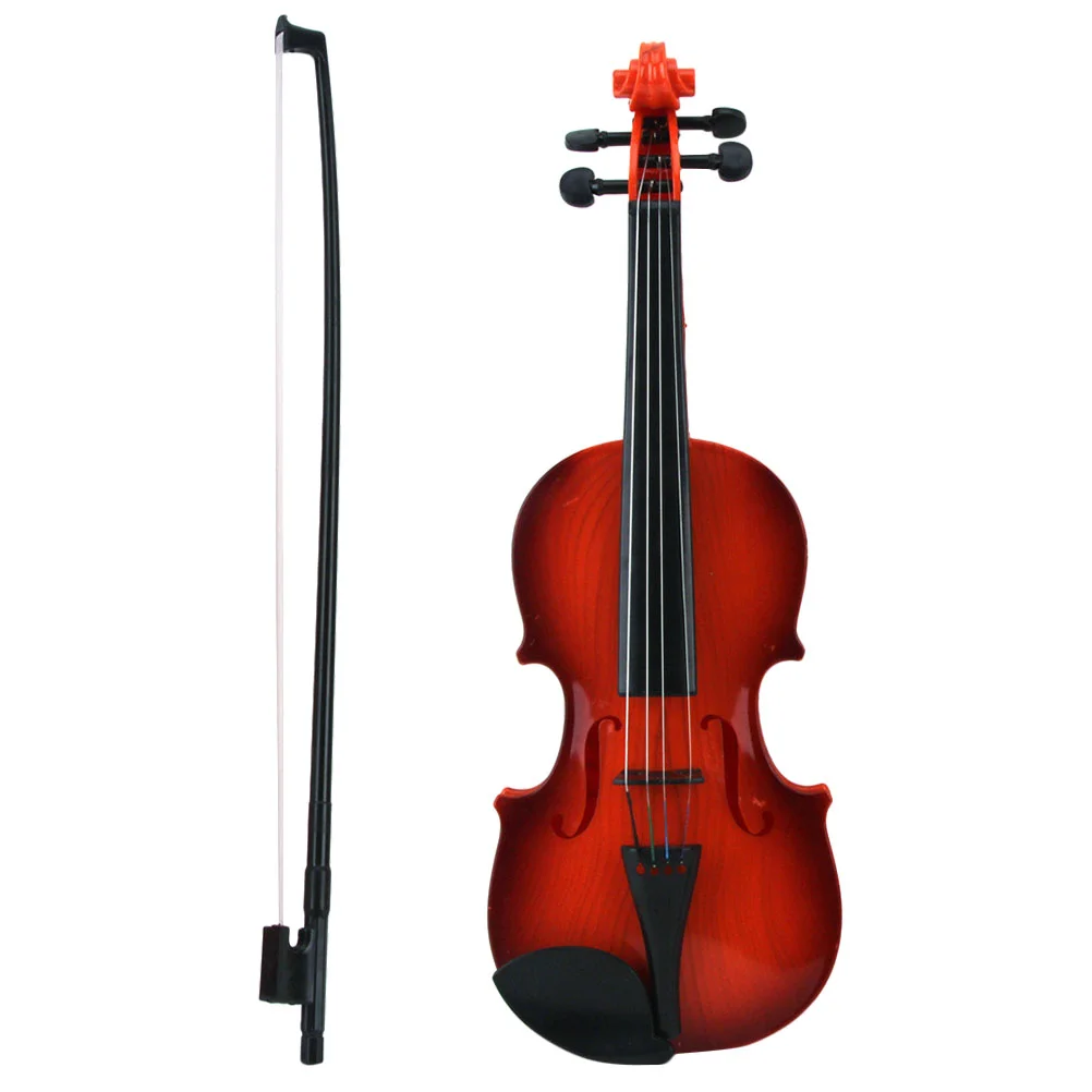 Simulated Violin Creative Plaything Safe Smooth Edges High Grade Plastic Kids Educational Toy Develop Musical Potential