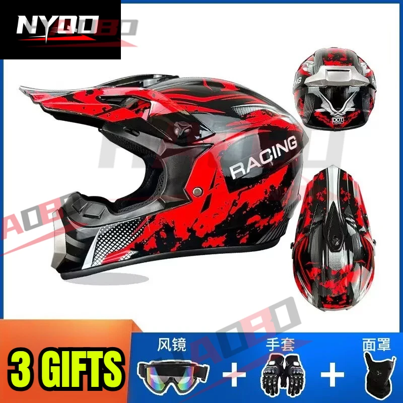 

3gifts Motocross Helmet Off Road Professional Atv Cross Helmets Mtb Dh Racing Motorcycle Helmet Dirt Bike Capacete De Moto Casco
