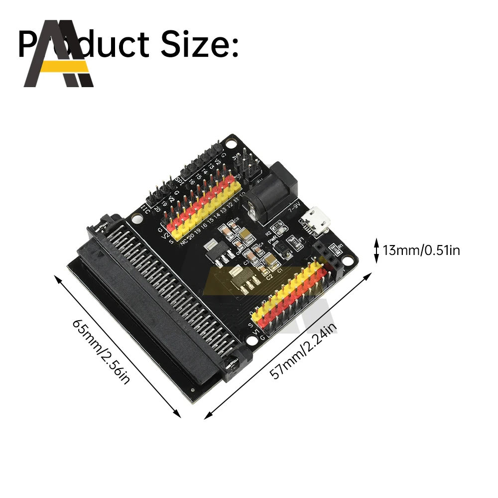مايكرو: بت V2 لوح تمديد محول الاستشعار لوح تمديد وحدة متوافقة مع 3.3 فولت 5 فولت بيثون تطوير البرمجة #4