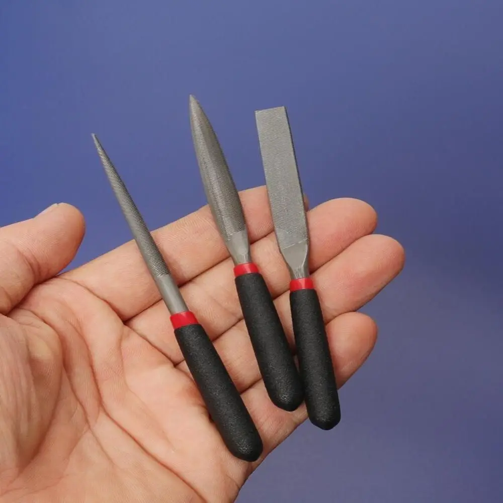 Set Hand Tool Small Steel Files Craft Woodworking Needle Flat File Flat File Carpentry Tools Needle Filing Metal