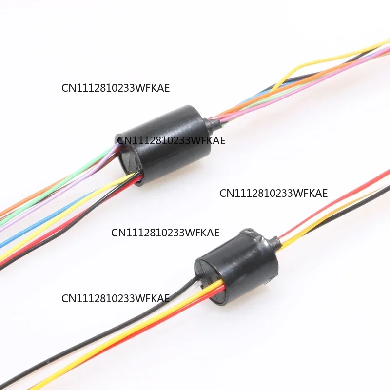 1 x, 8.5mm diameter 4/8/12 channel, miniature conductive slip ring, conductive connector for FPV PTZ handheld stabilizer