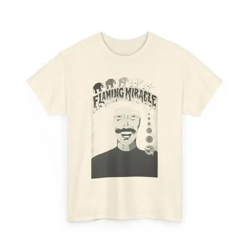 T-shirt reproduisant l'affiche du film « Le monde magique de Doug Henning : Miracle enflammé »