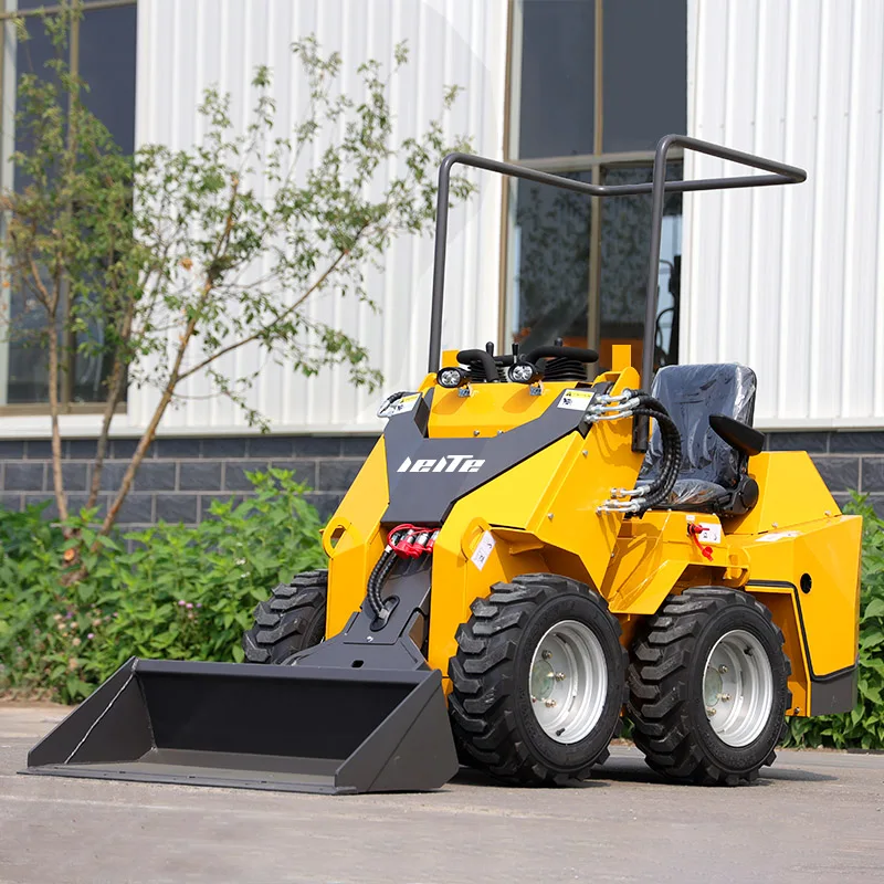 Mini minipala compatta personalizzata adatta per ruote urbane Piccola minipala a 4 ruote motrici per la costruzione di giardini agricoli
