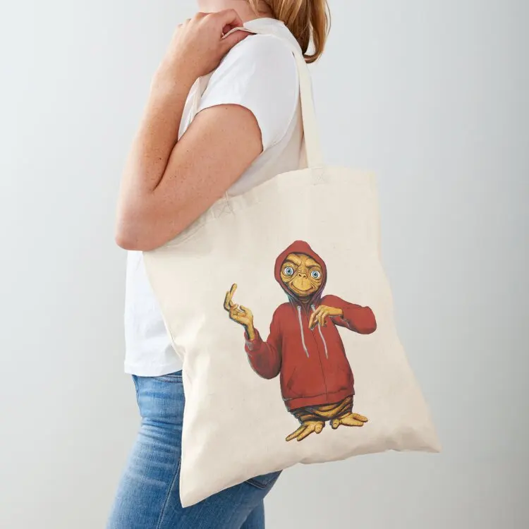 Extra Terrestrial red hoode Tote Bag Women's bag Women bags tote bag canvas